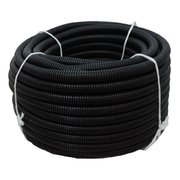 Hydromaxx 2 in. x 100 ft Flexible Corrugated Black HDPE NON Split Tubing Wire Loom BHDPENS200100
